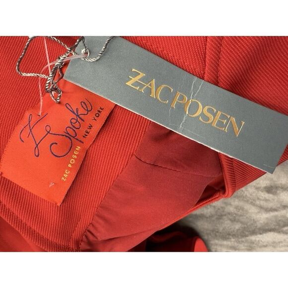 NWT Zac Posen Red Mermaid Gown Vogue Runway Dress Off Shoulder sz S (4-6) - Picture 16 of 16